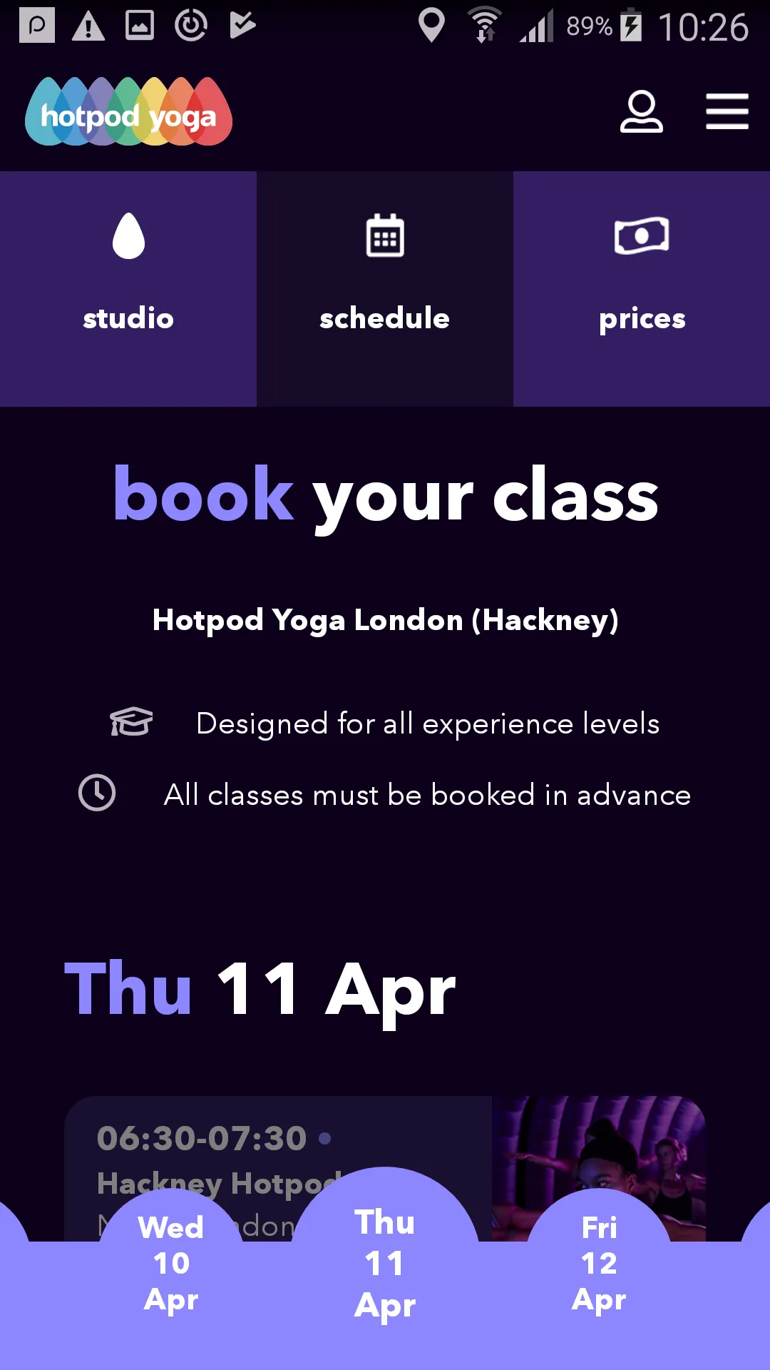 Hotpod Yoga | Indus Appstore | Screenshot