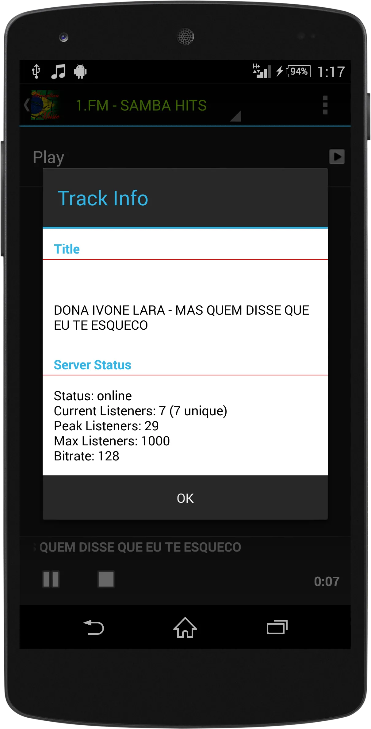 Brazilian MUSIC RADIO | Indus Appstore | Screenshot