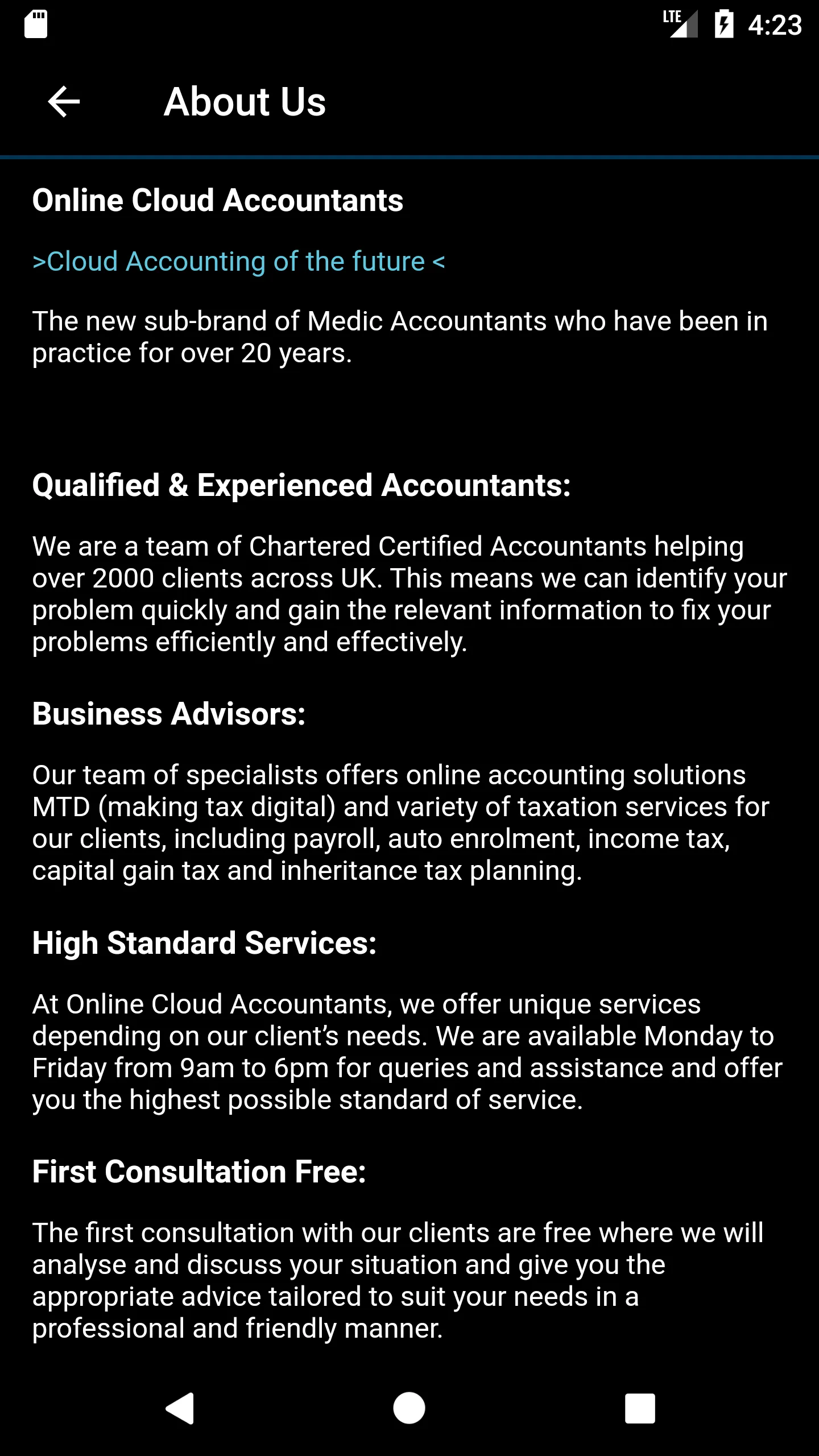 Online Cloud Accountants | Indus Appstore | Screenshot