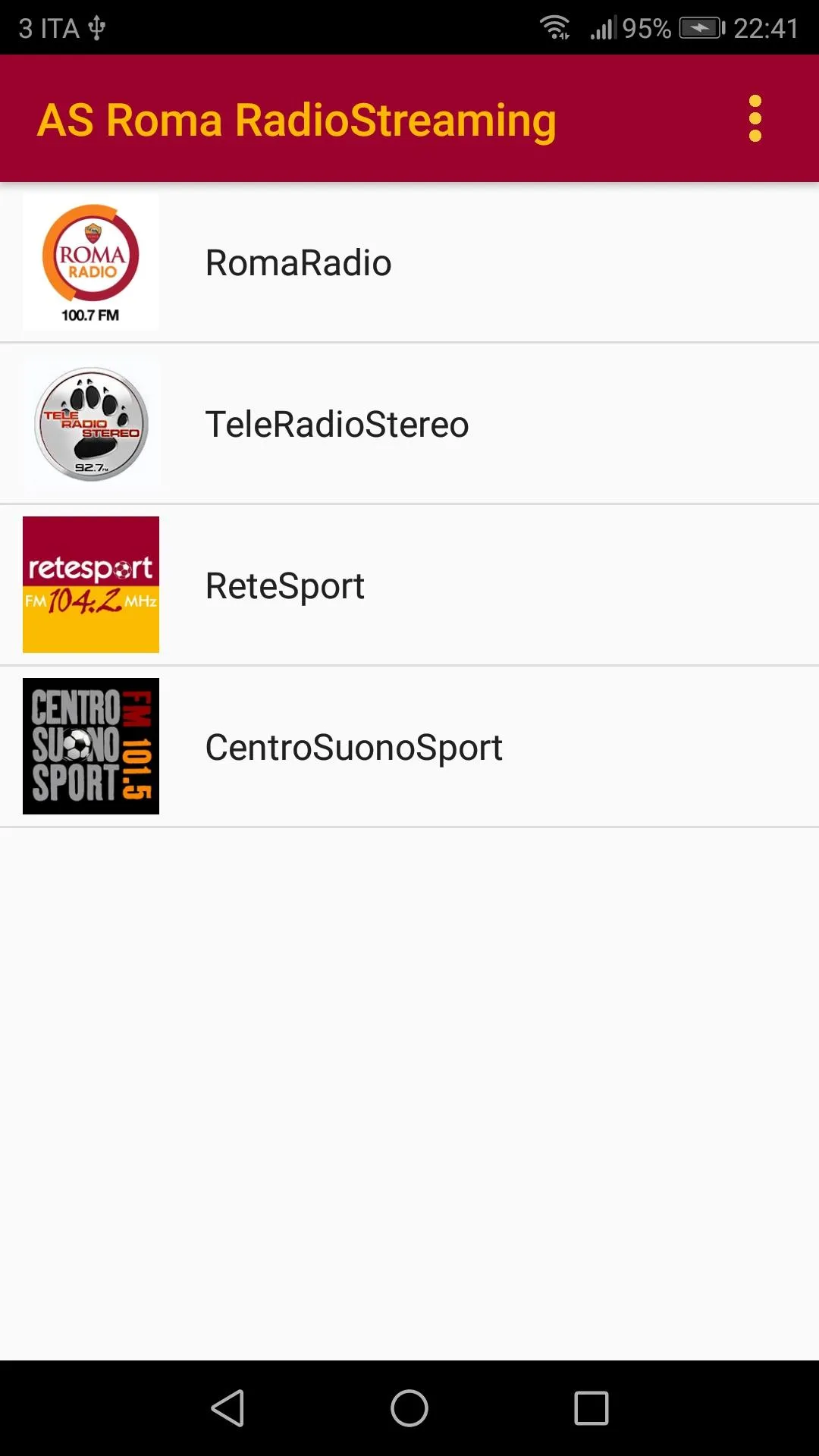 AS Roma RadioStreaming | Indus Appstore | Screenshot