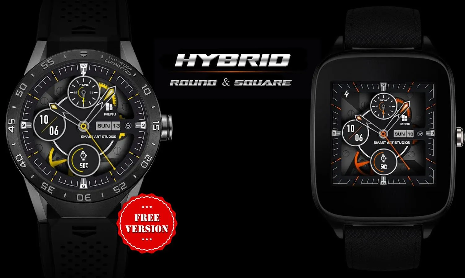 Hybrid 3D Watch Face | Indus Appstore | Screenshot