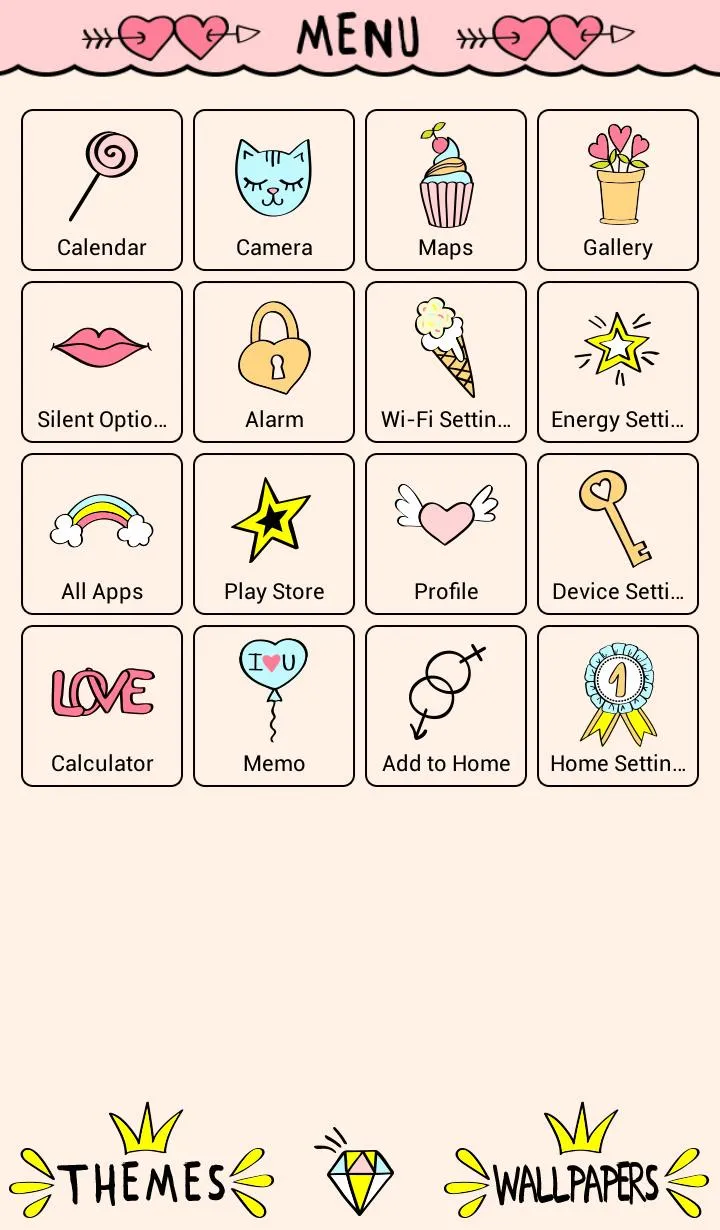 Girly Graffiti Theme | Indus Appstore | Screenshot