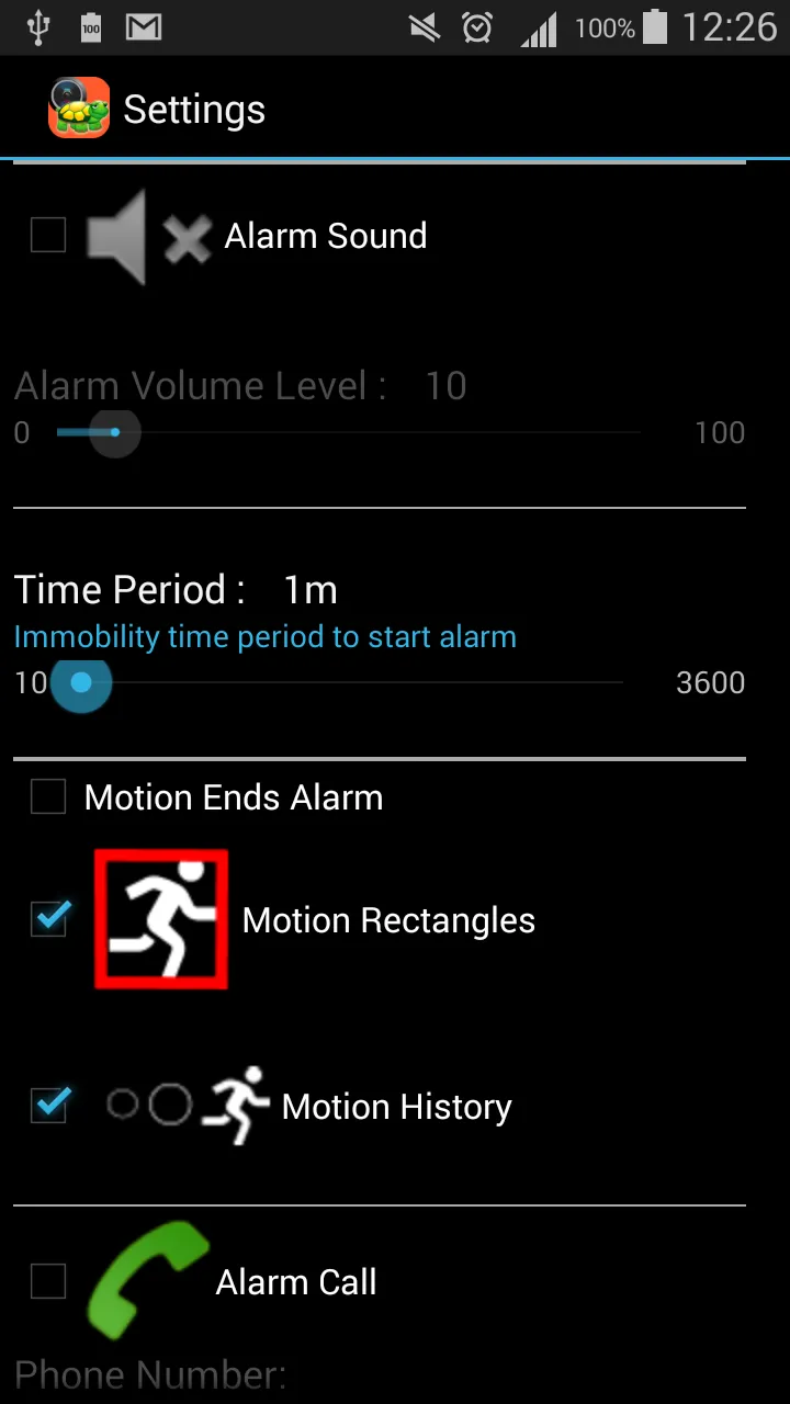 Immobility Detector | Indus Appstore | Screenshot