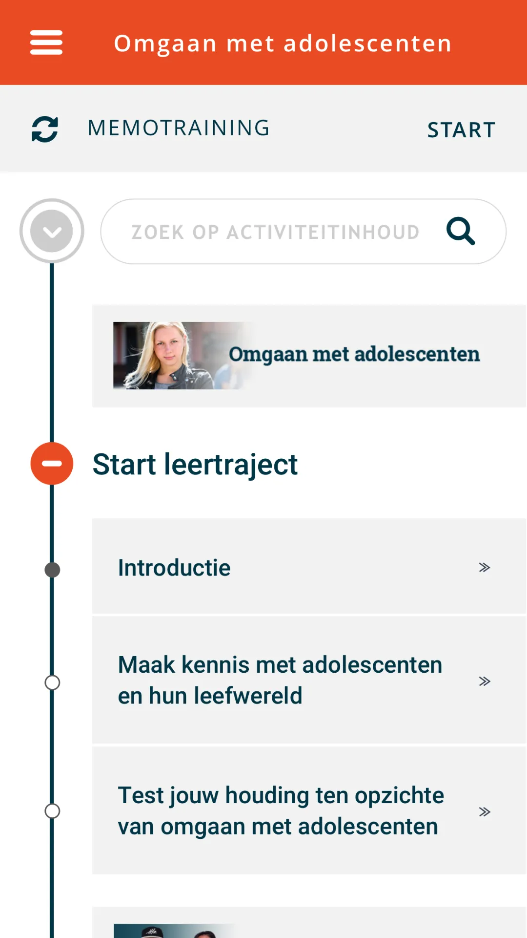 GGZ Ecademy leeromgeving | Indus Appstore | Screenshot