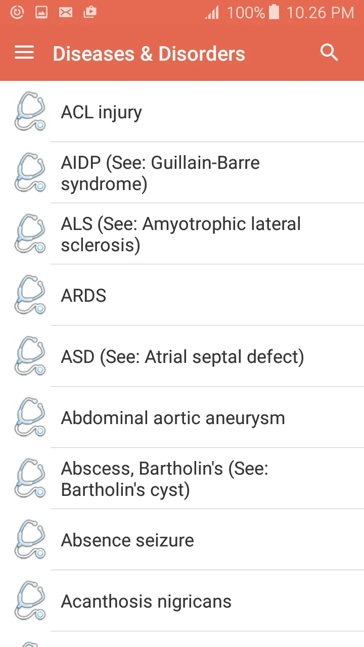 Disorder & Diseases Dictionary | Indus Appstore | Screenshot