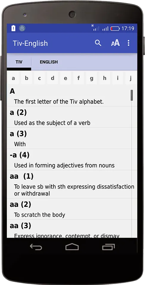 Tiv Dictionary - Pro Edition | Indus Appstore | Screenshot