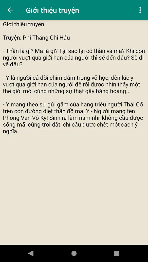 Truyện Phi Thăng Chi Hậu | Indus Appstore | Screenshot