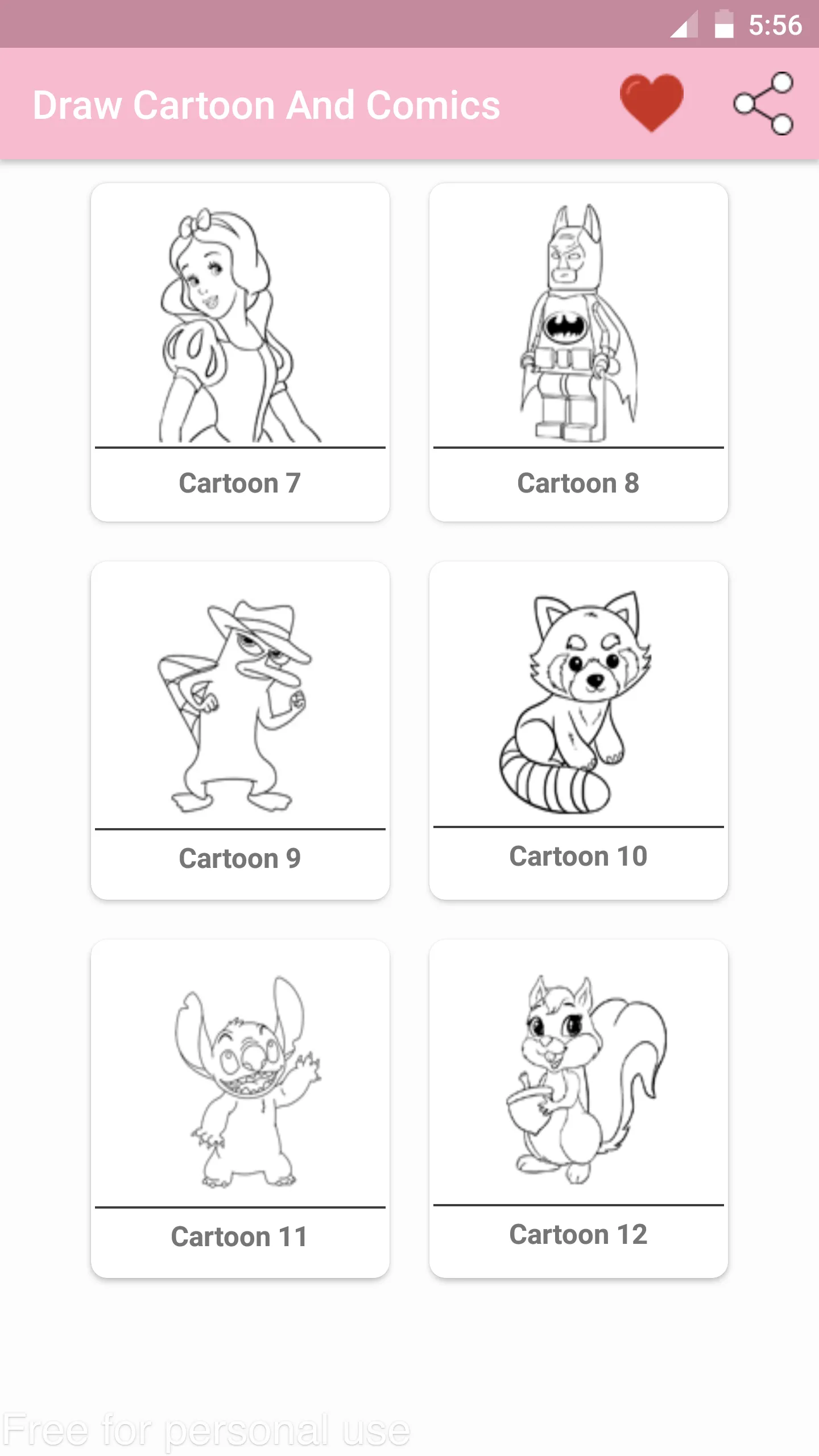 How To Draw Cartoon & Comics | Indus Appstore | Screenshot