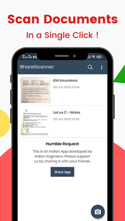 Bharat Scanner pdf scanner | Indus Appstore | Screenshot