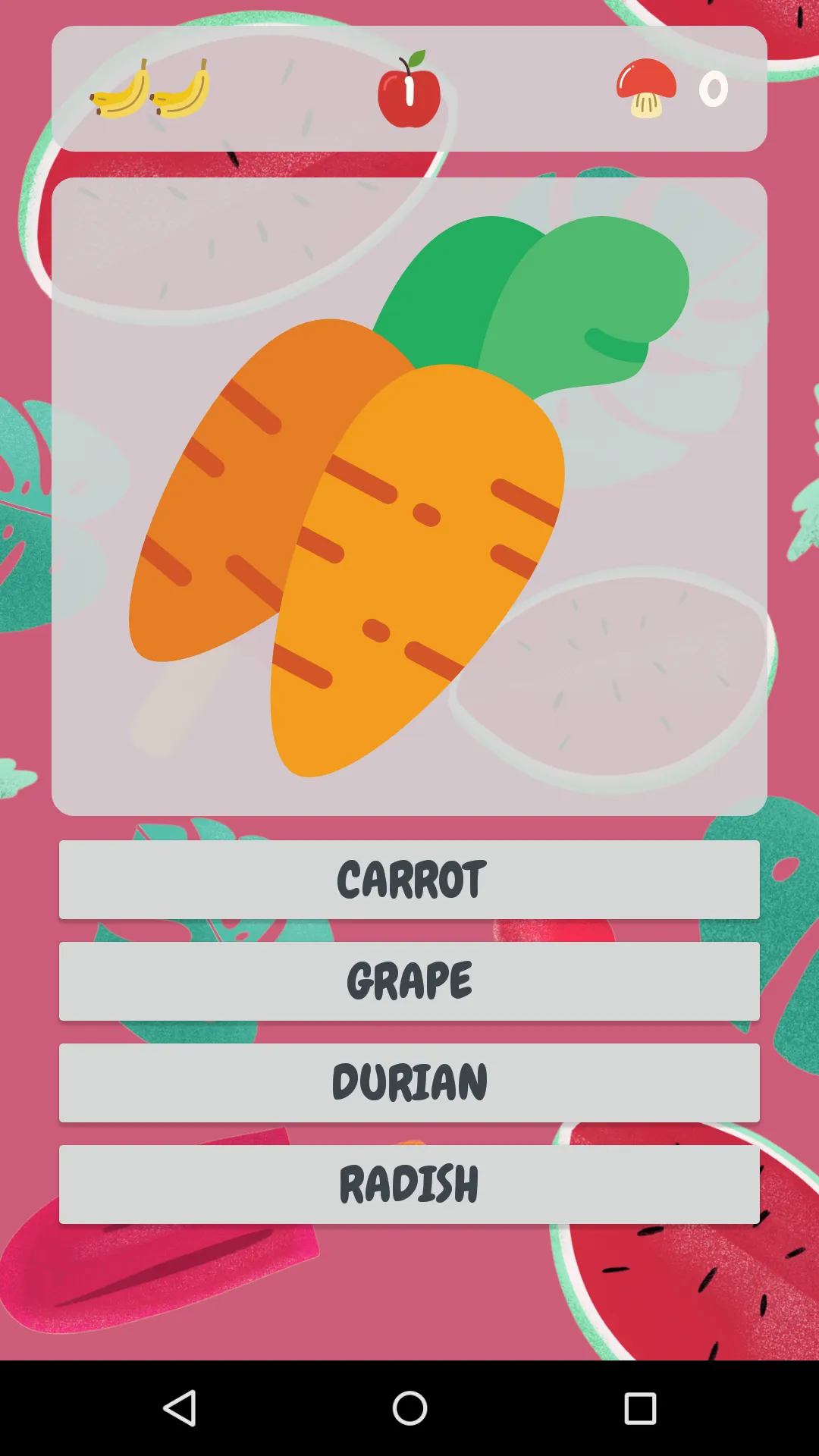 Fruit & Vegetable Quiz - Fruiz | Indus Appstore | Screenshot