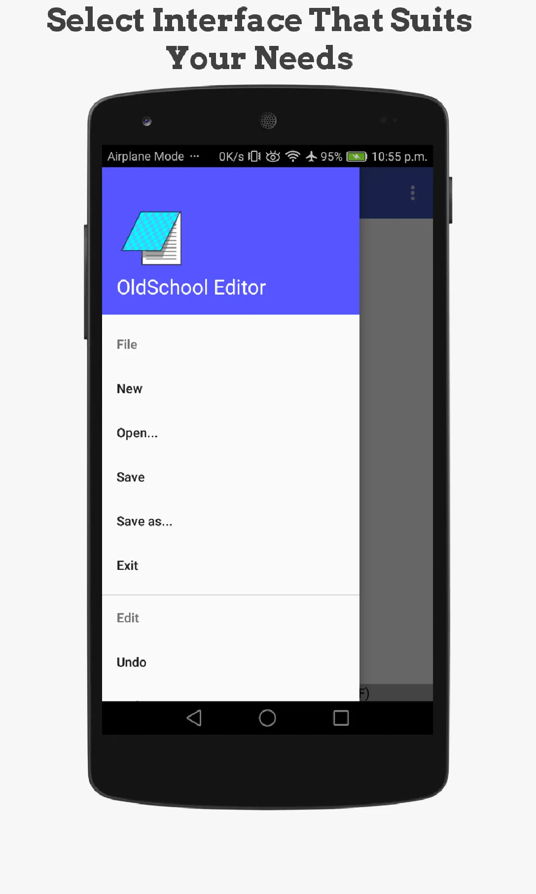 OldSchool Editor : Text Editor | Indus Appstore | Screenshot