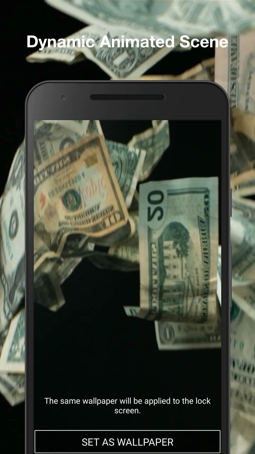 3d Falling Money Wallpaper | Indus Appstore | Screenshot