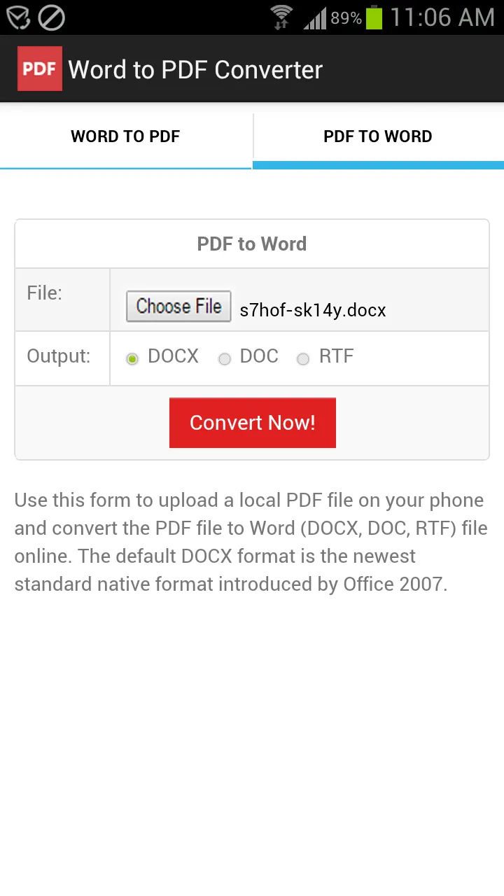 Word to PDF Converter | Indus Appstore | Screenshot