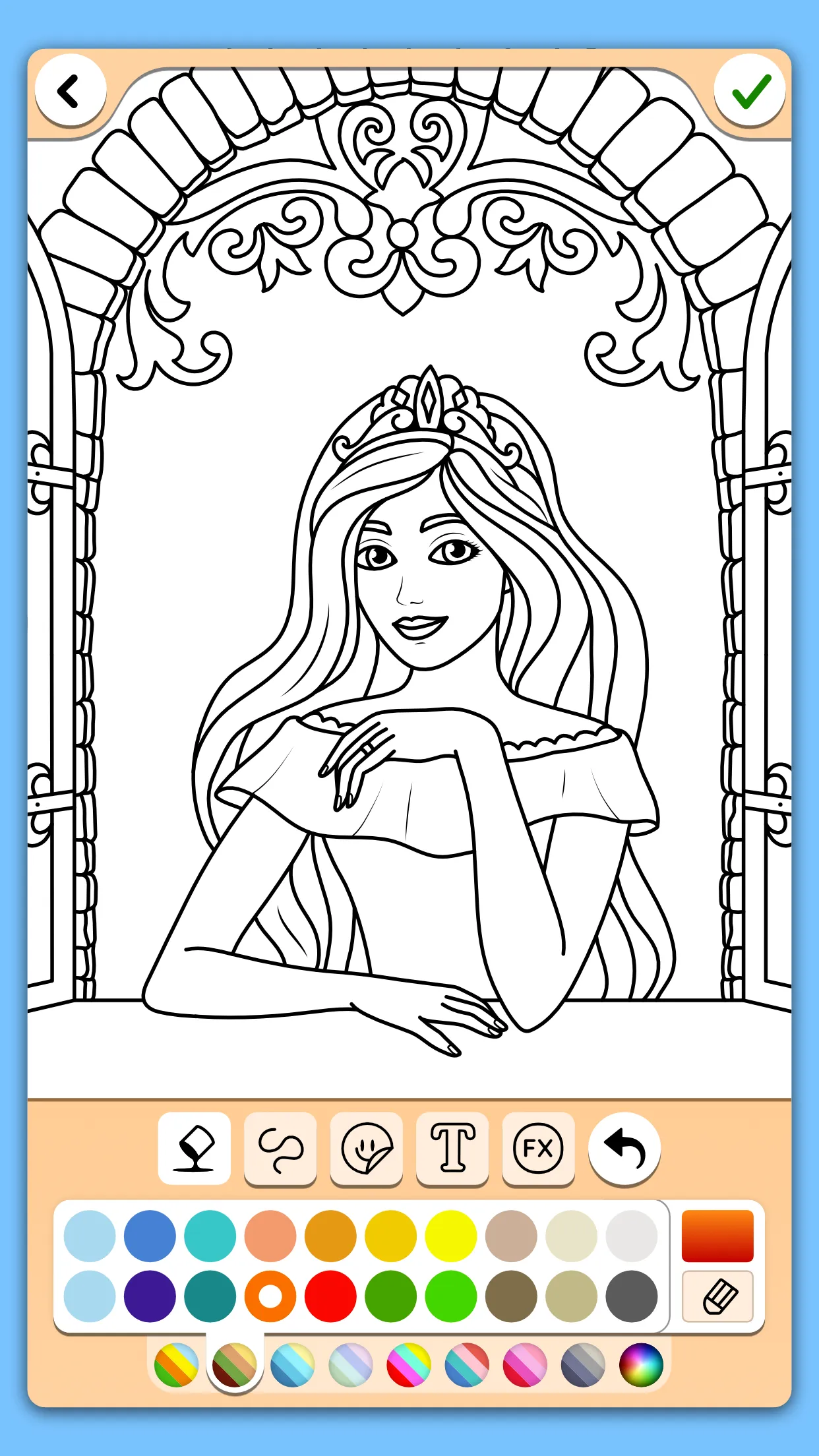 Princess Coloring Game | Indus Appstore | Screenshot