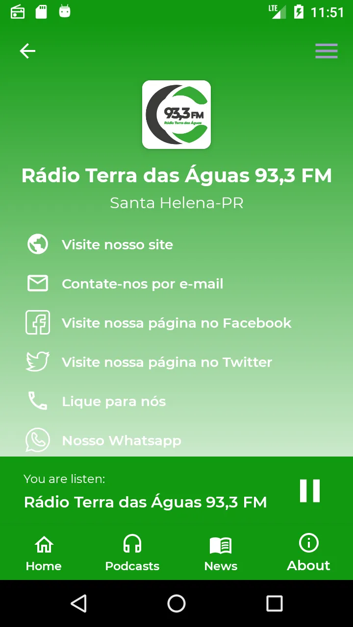 Rádio Terra das Águas 93,3 FM | Indus Appstore | Screenshot