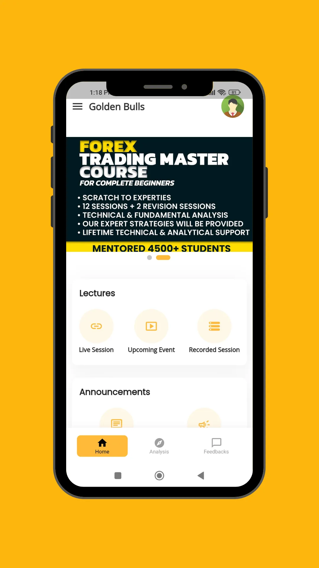 Golden Bulls Trading Academy | Indus Appstore | Screenshot