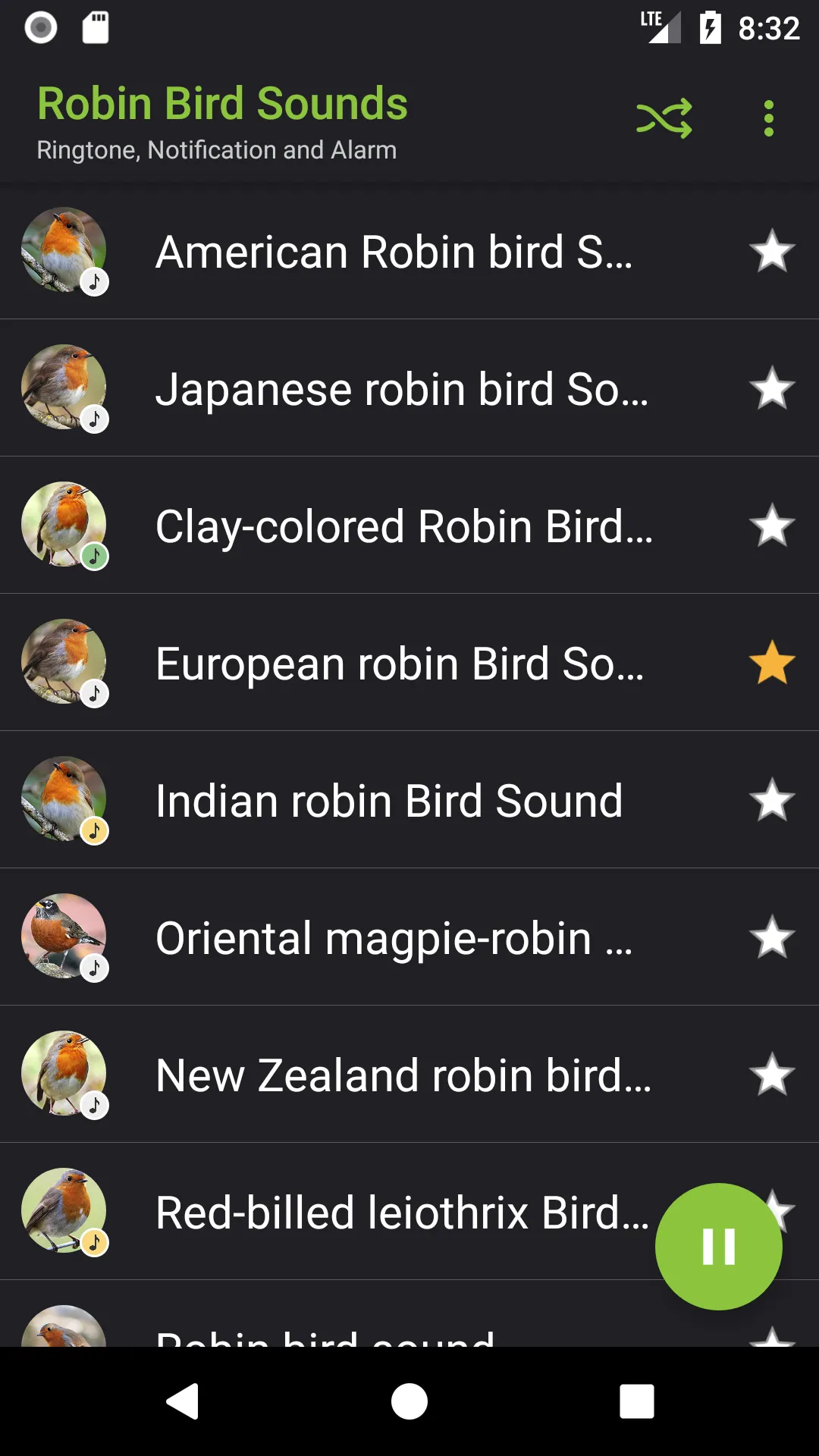 Robin Bird Sounds | Indus Appstore | Screenshot