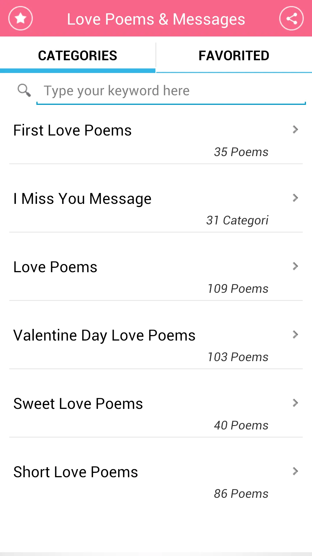 Love Poems And Messages | Indus Appstore | Screenshot