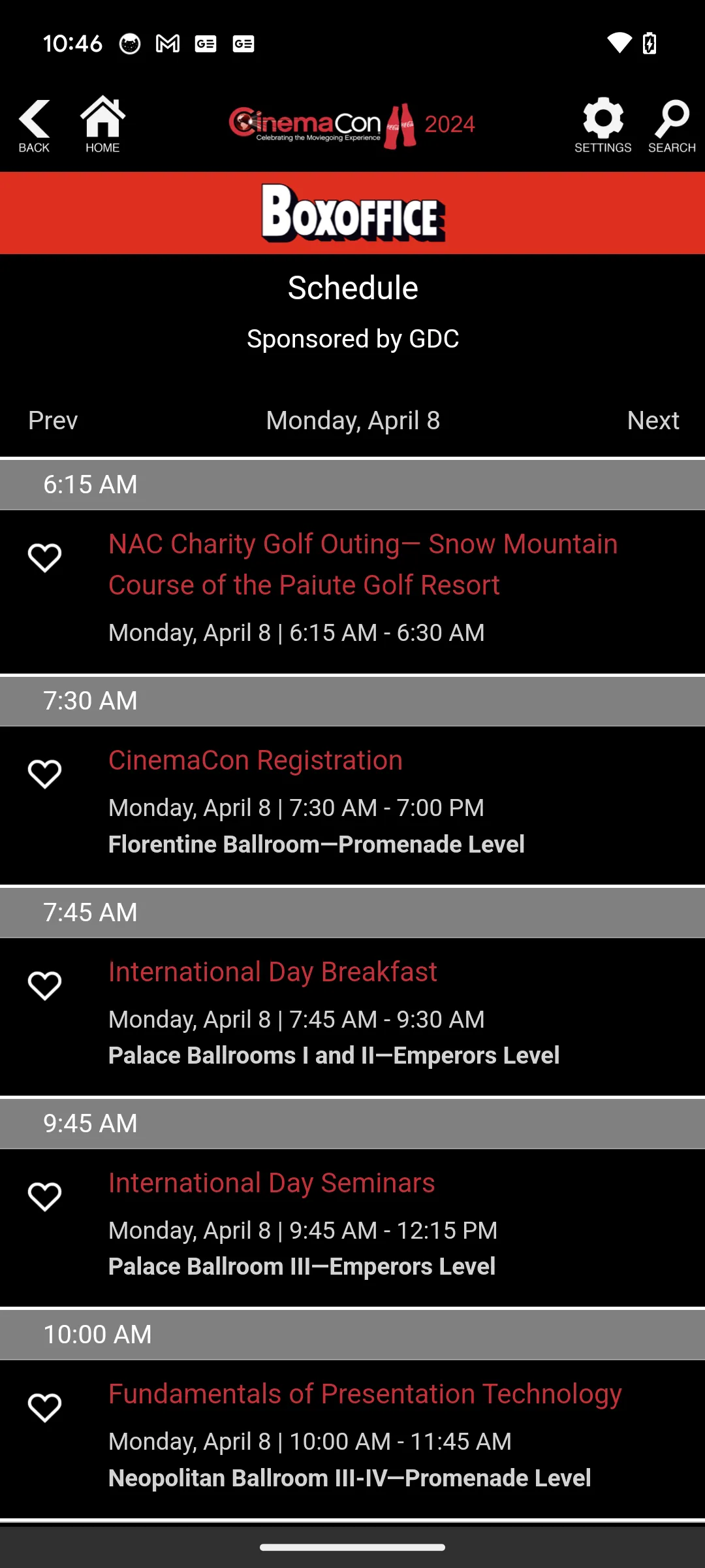 CinemaCon | Indus Appstore | Screenshot