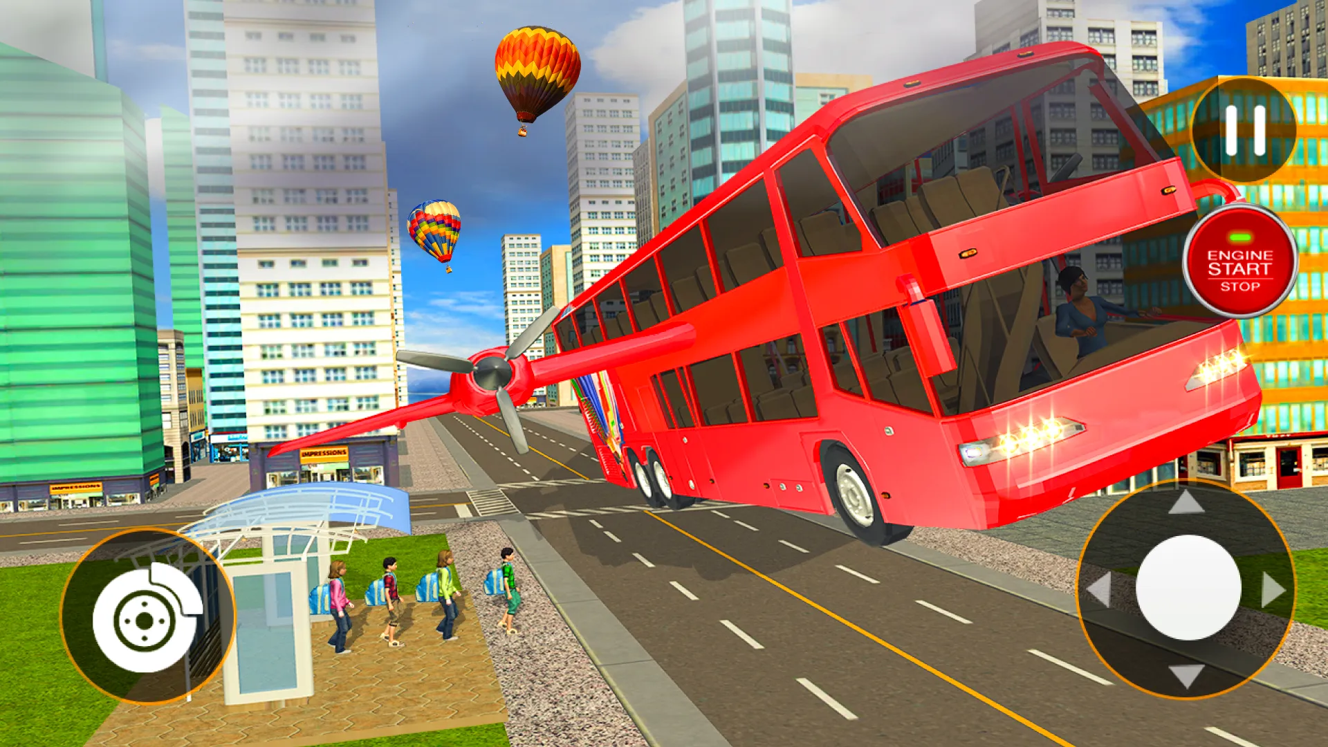 Flying City Bus Simulator 2024 | Indus Appstore | Screenshot