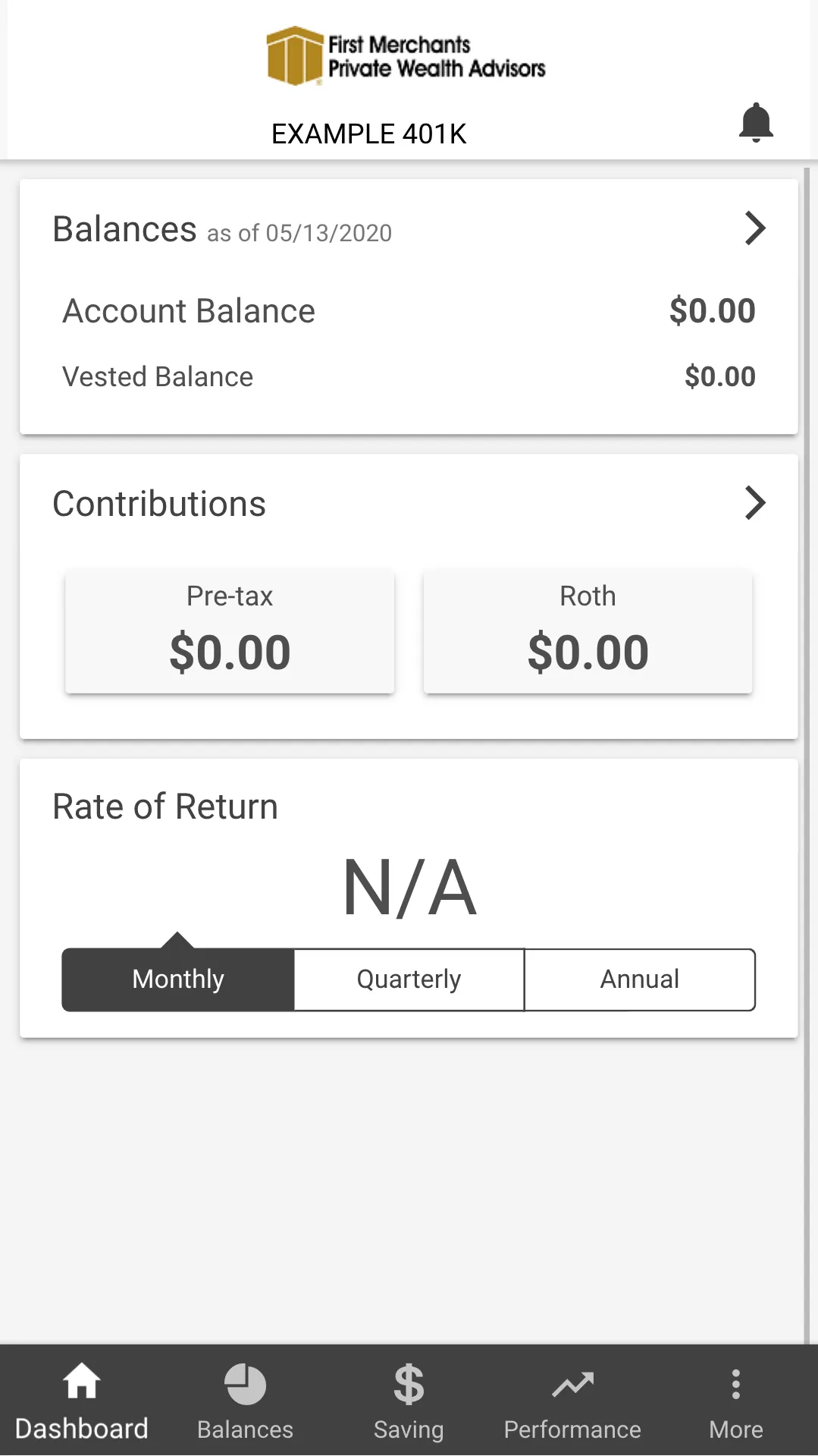 First Merchants Retirement App | Indus Appstore | Screenshot