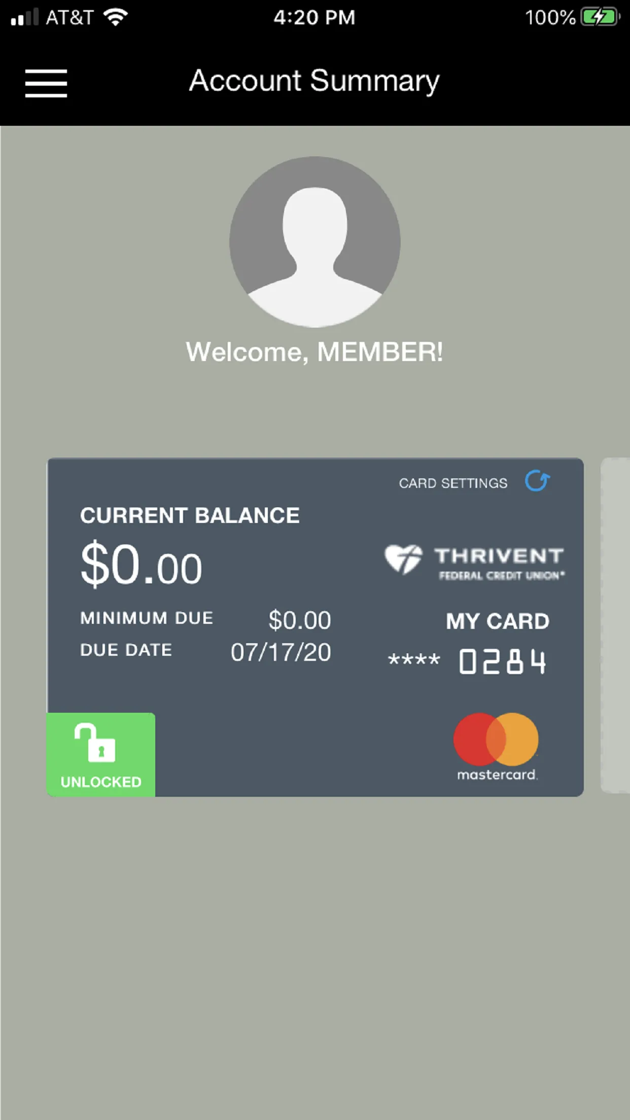 ThriventCU Credit Card | Indus Appstore | Screenshot