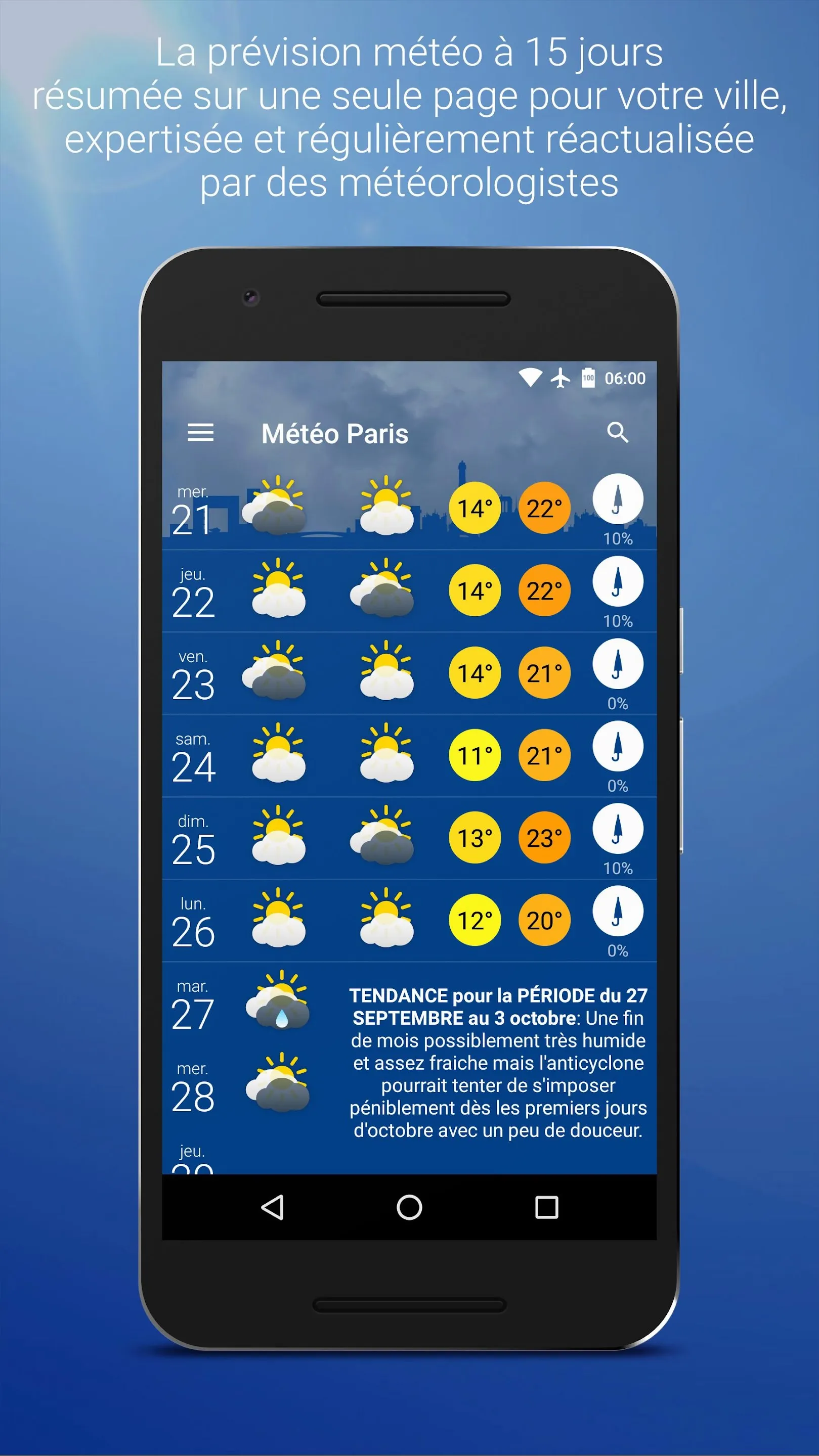 Météo Paris | Indus Appstore | Screenshot