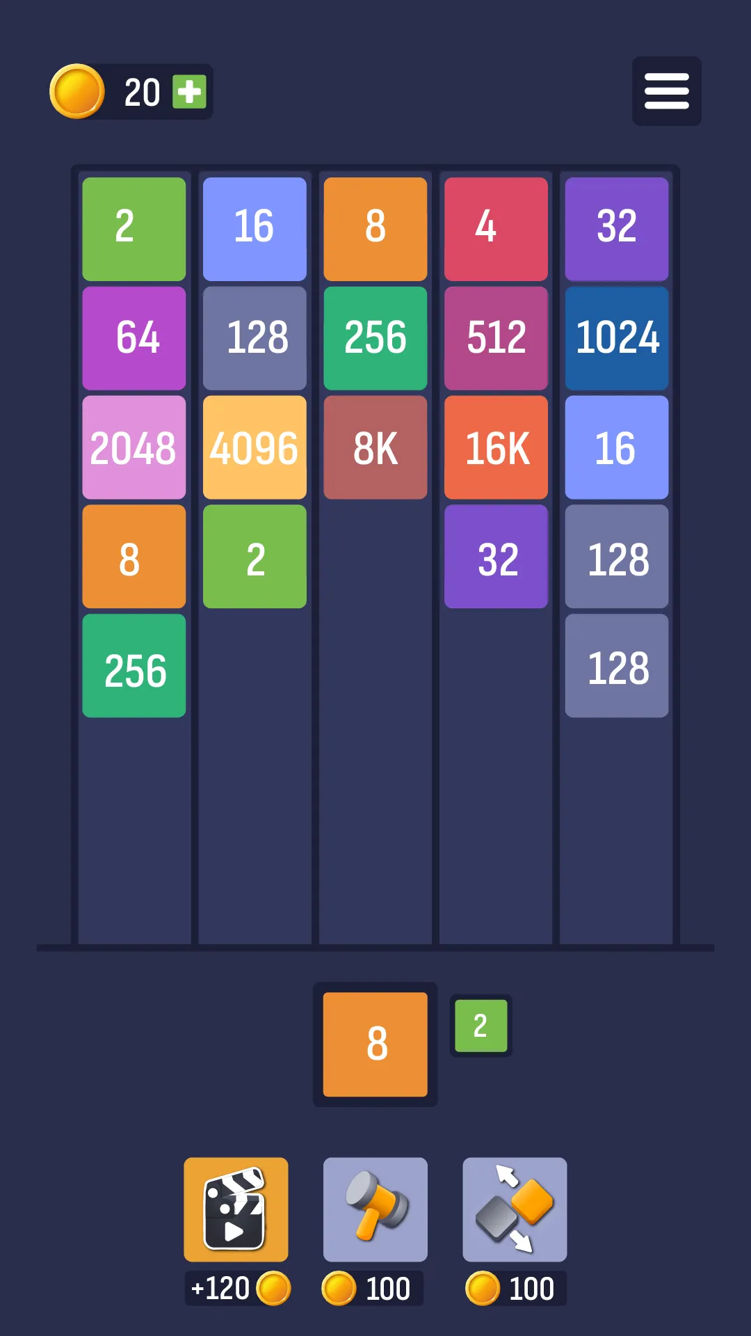 X2 Puzzle: Number Merge 2048 | Indus Appstore | Screenshot