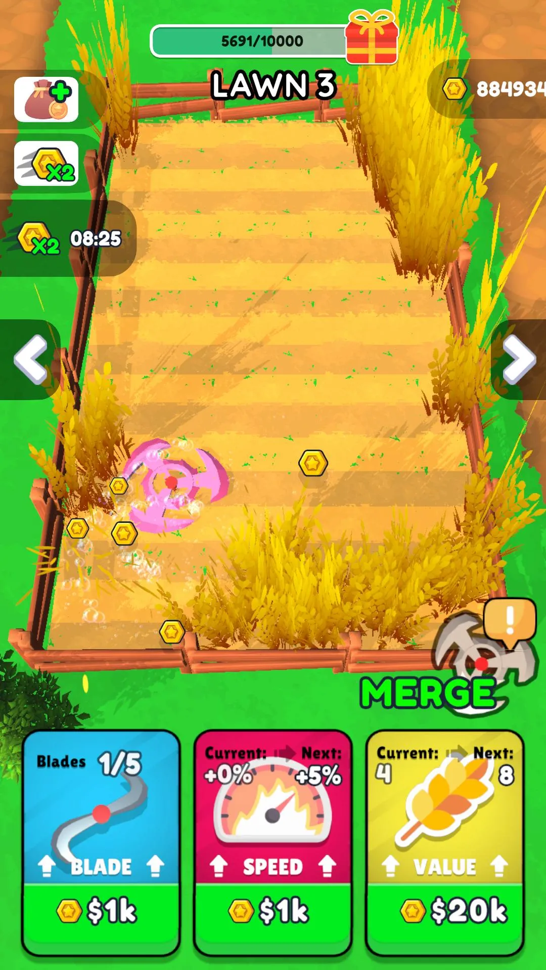 Idle Mower Merge | Indus Appstore | Screenshot