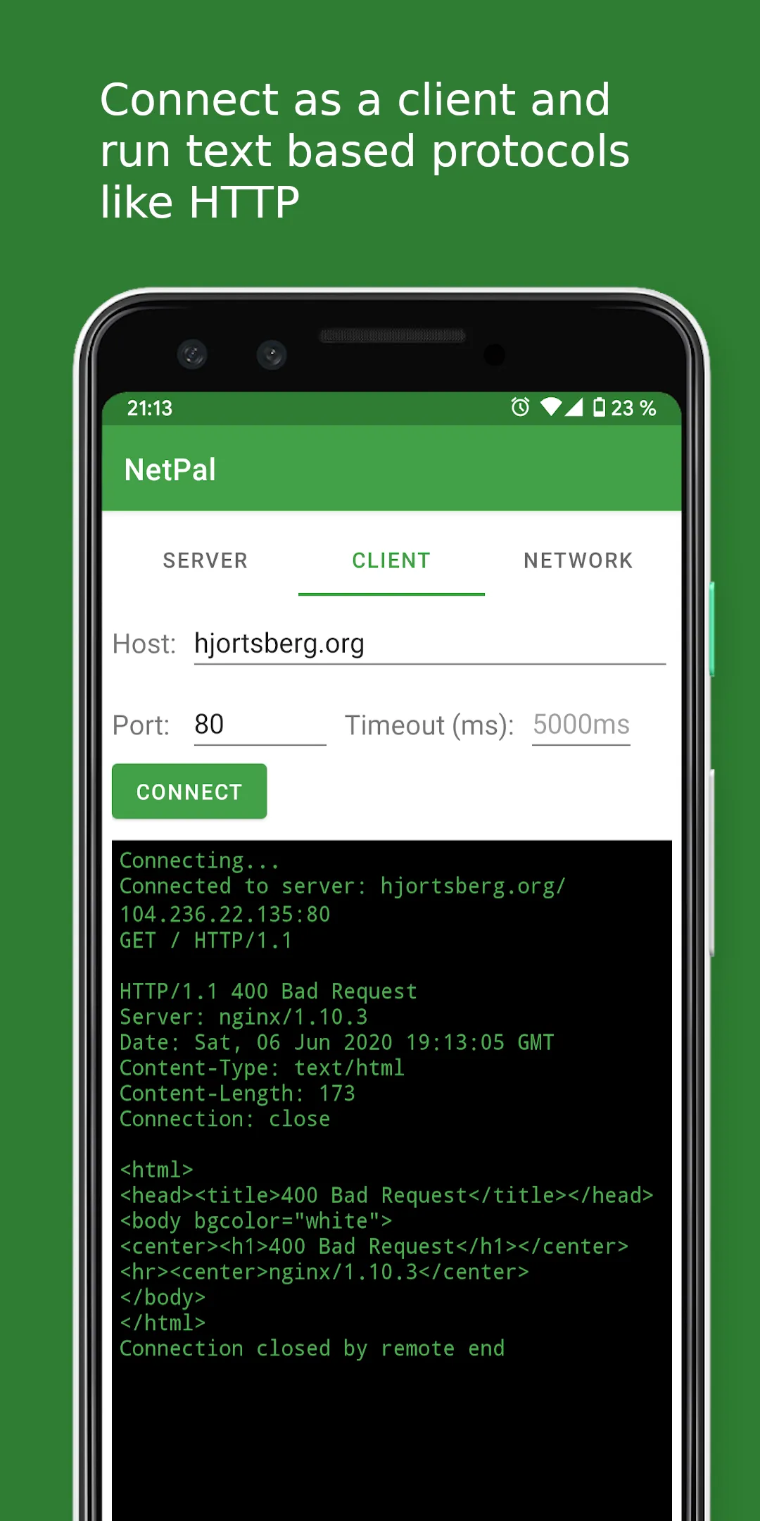 NetPal - netcat for Android | Indus Appstore | Screenshot