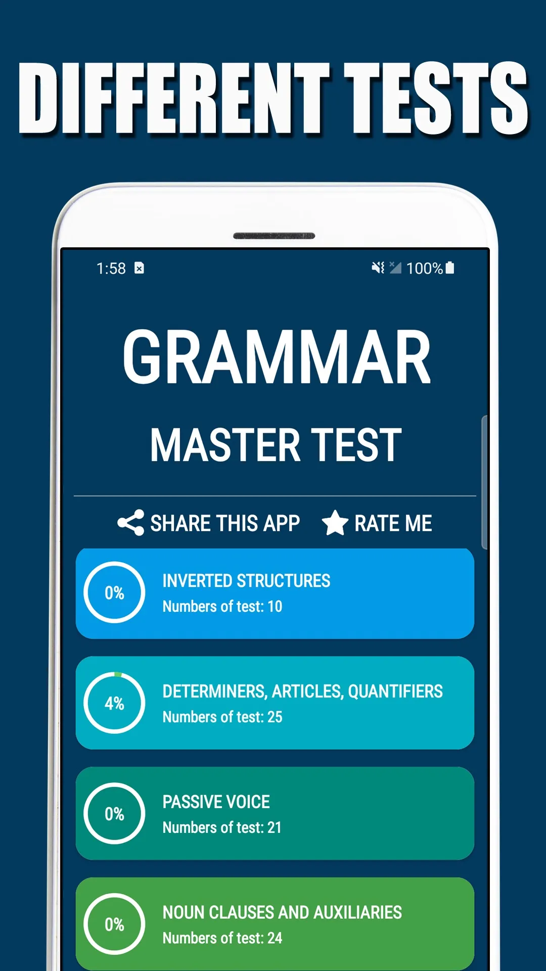 Grammar Master Test - English | Indus Appstore | Screenshot