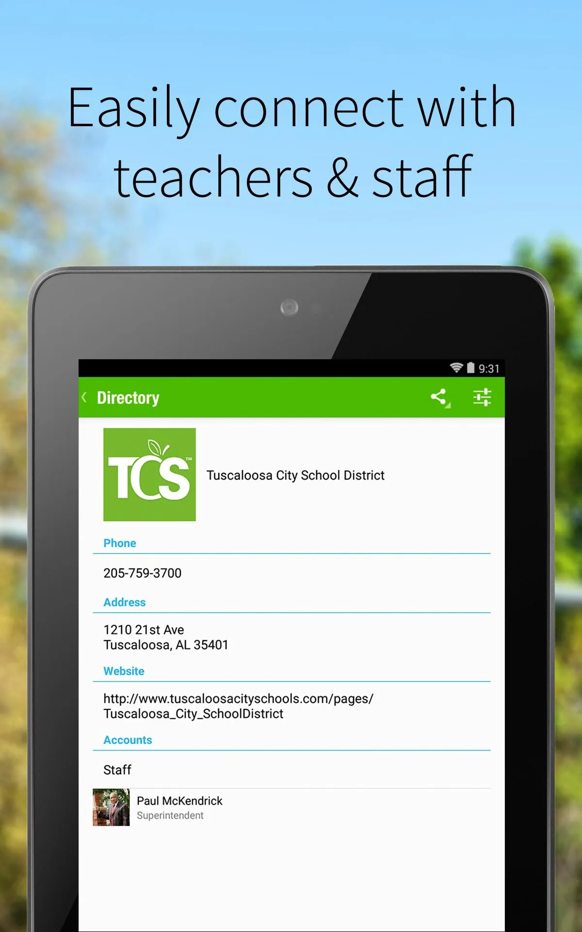 Tuscaloosa City Schools | Indus Appstore | Screenshot