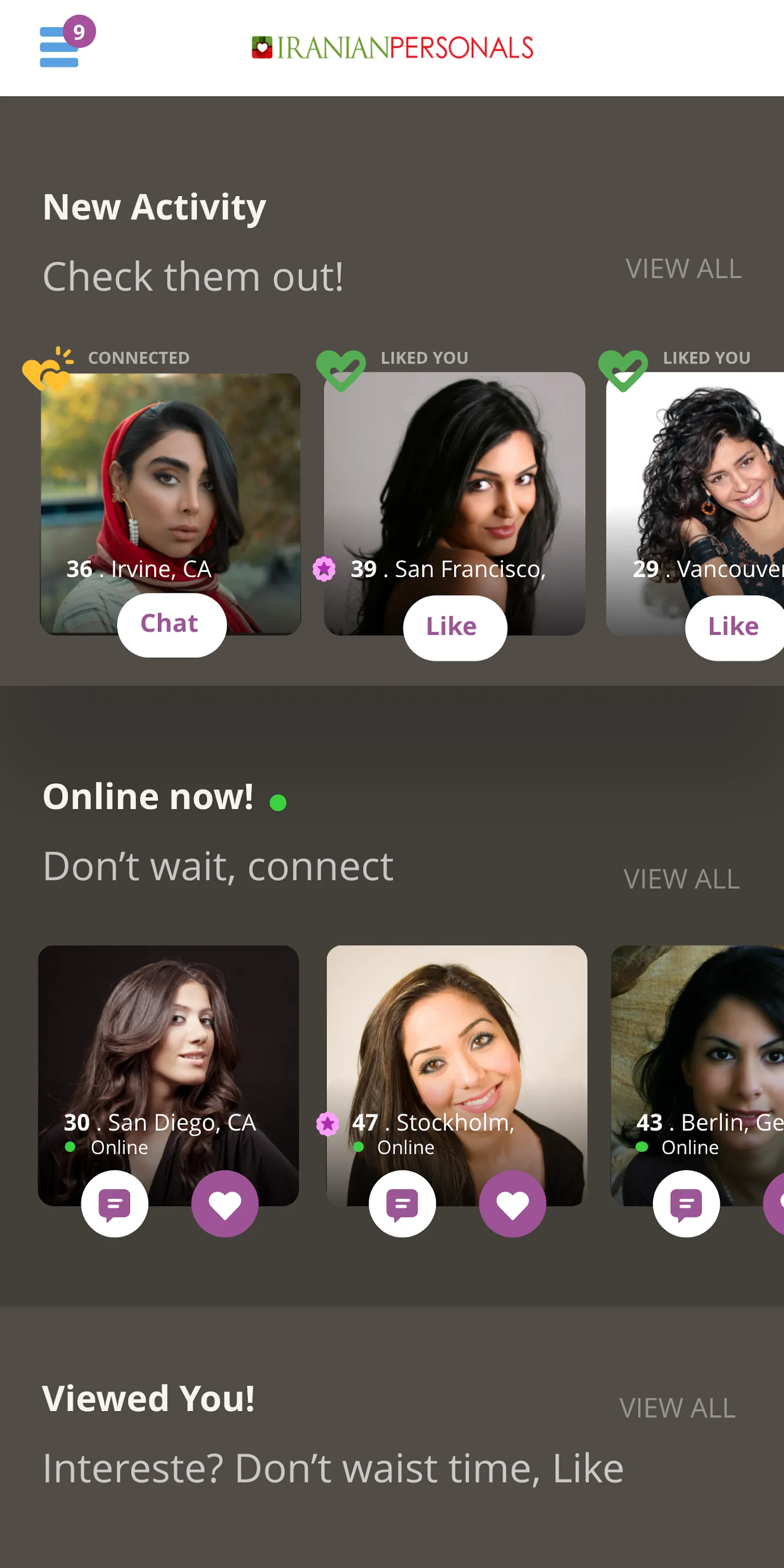 Iranian Personals Dating | Indus Appstore | Screenshot