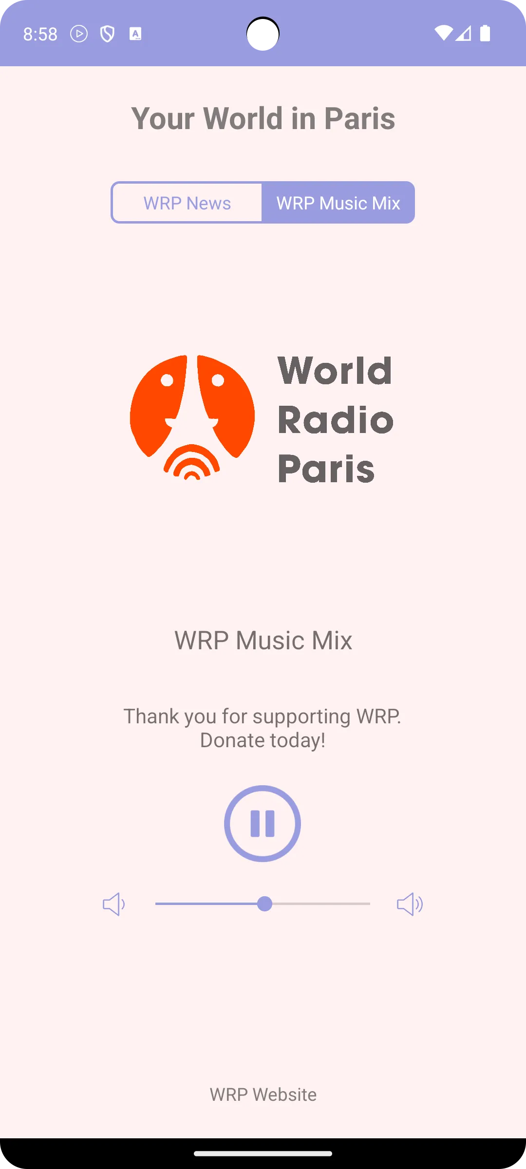 WRP Radio | Indus Appstore | Screenshot