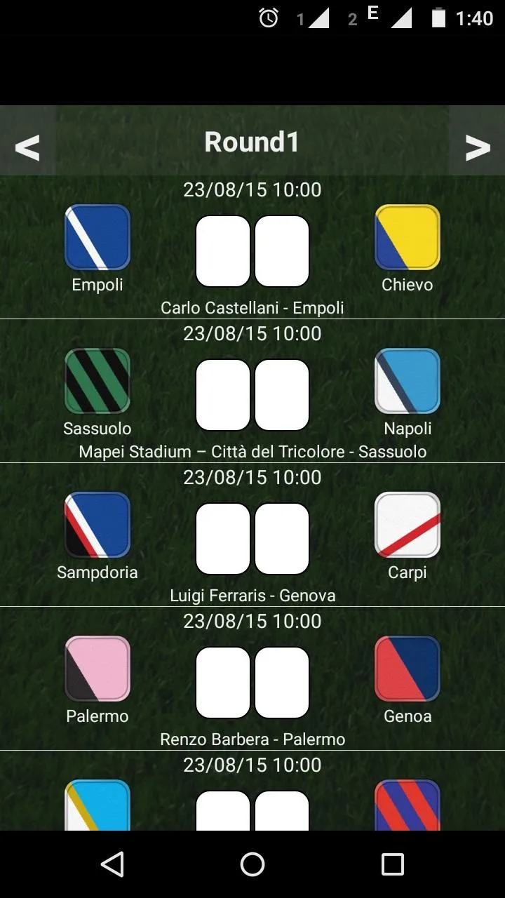 Table Italian League | Indus Appstore | Screenshot