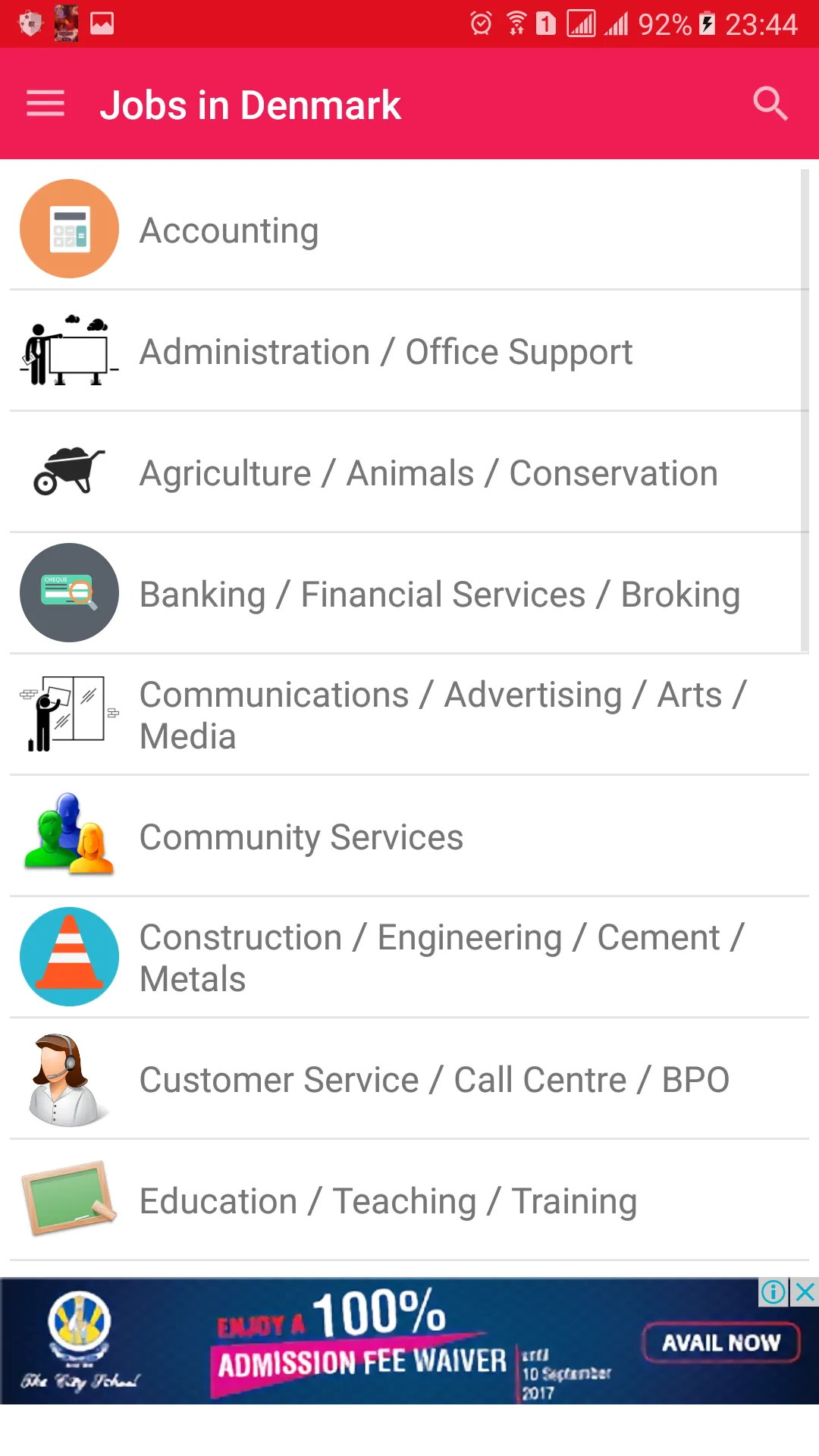 Jobs in Denmark | Indus Appstore | Screenshot