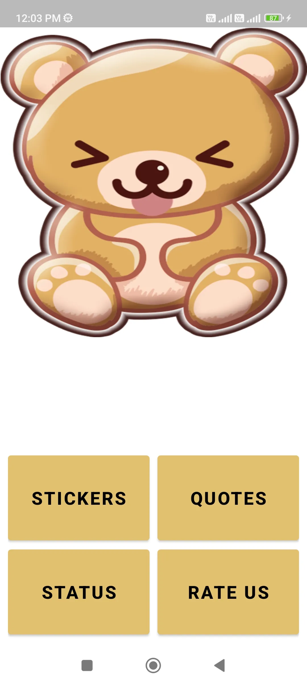 Teddy Bear Sticker - WASticker | Indus Appstore | Screenshot