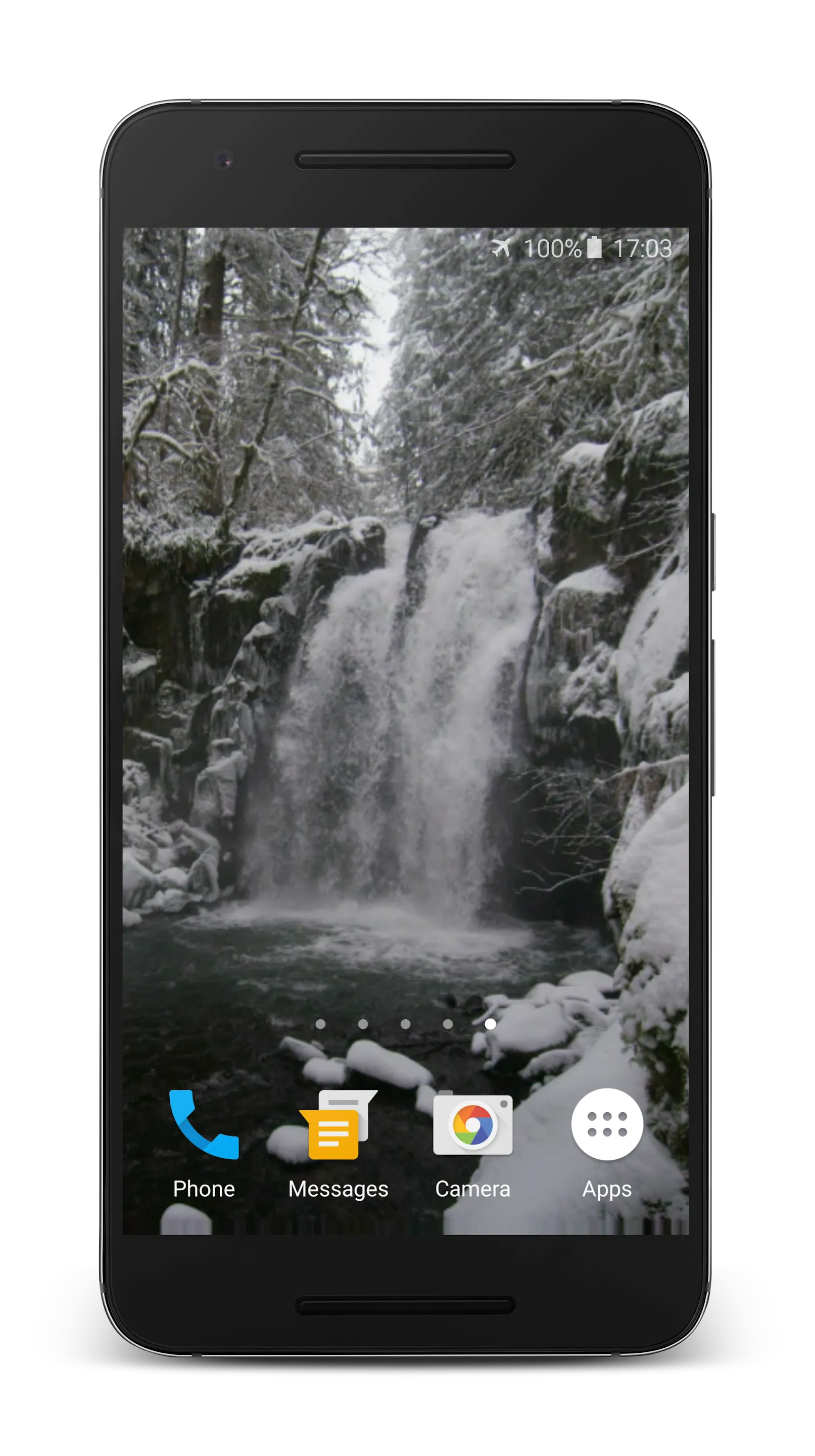 Winter Waterfall Theme | Indus Appstore | Screenshot