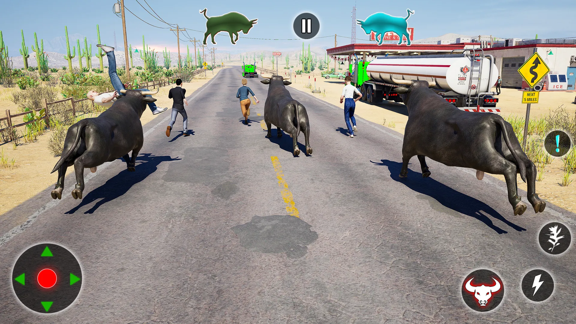 Angry Bull Attack Survival 3D | Indus Appstore | Screenshot