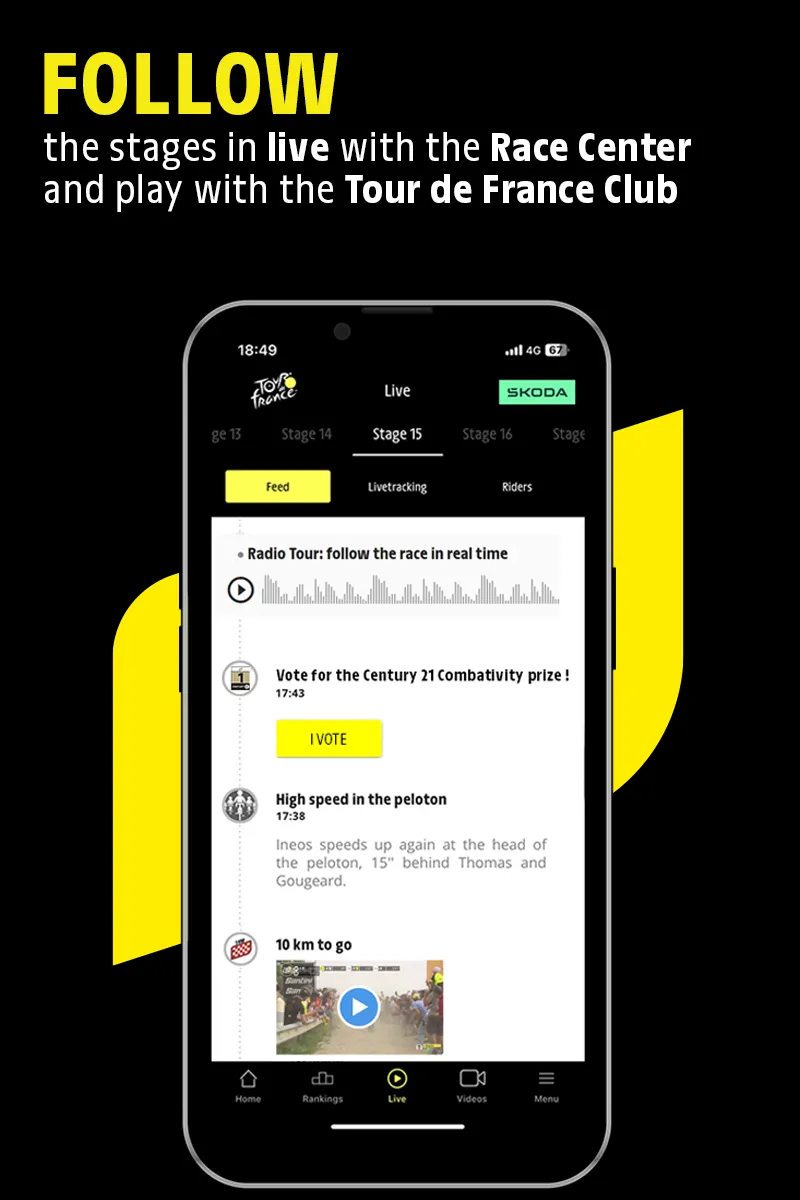 Tour de France by ŠKODA | Indus Appstore | Screenshot