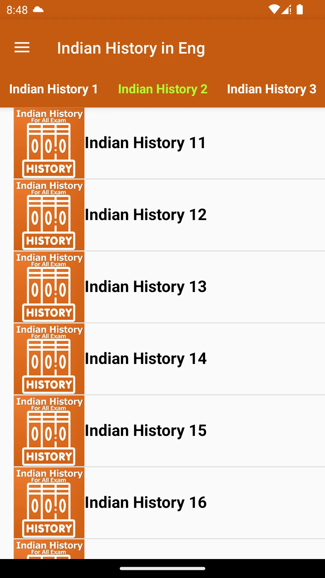 Indian History in English | Indus Appstore | Screenshot