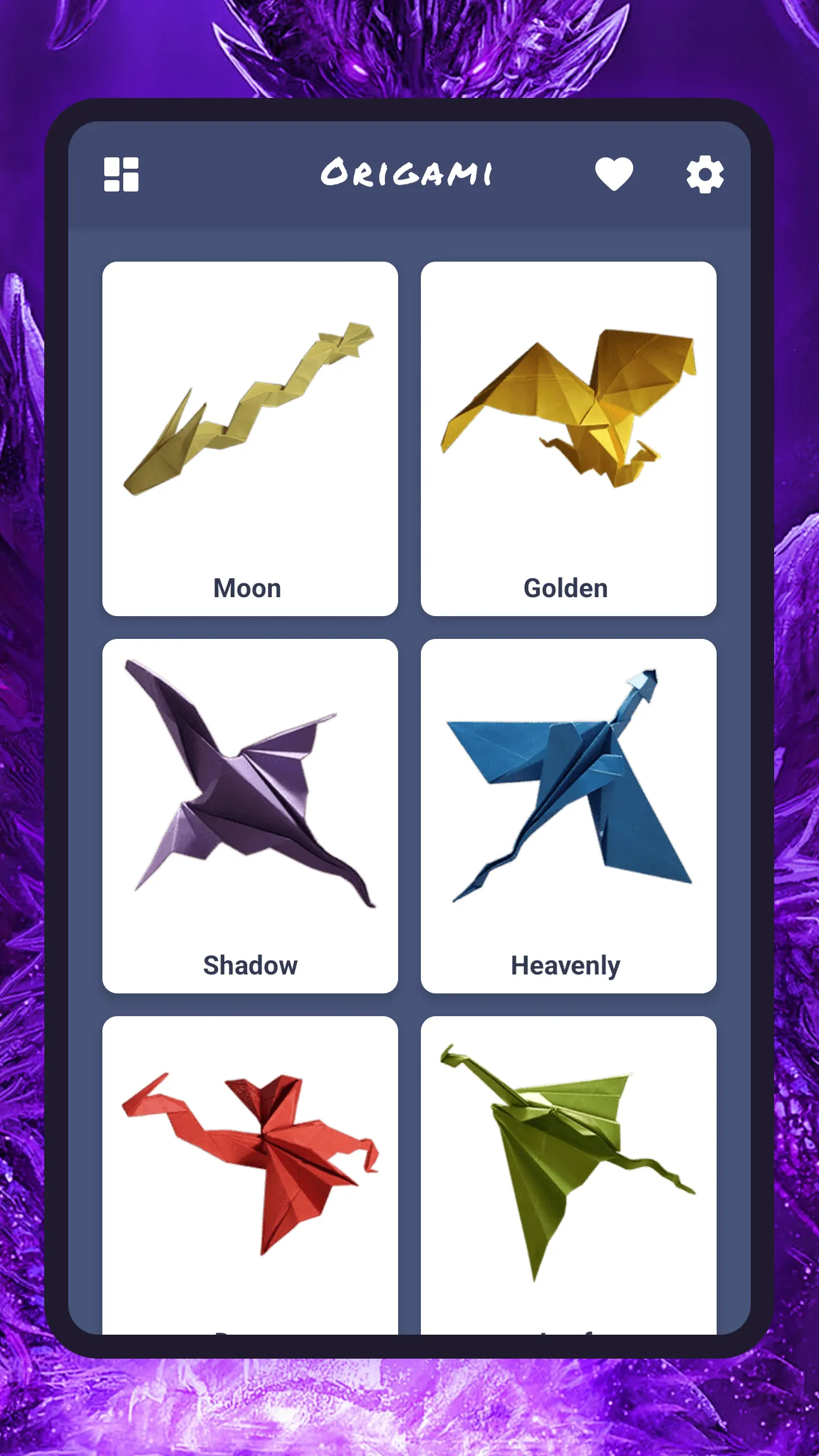 Origami paper dragons | Indus Appstore | Screenshot