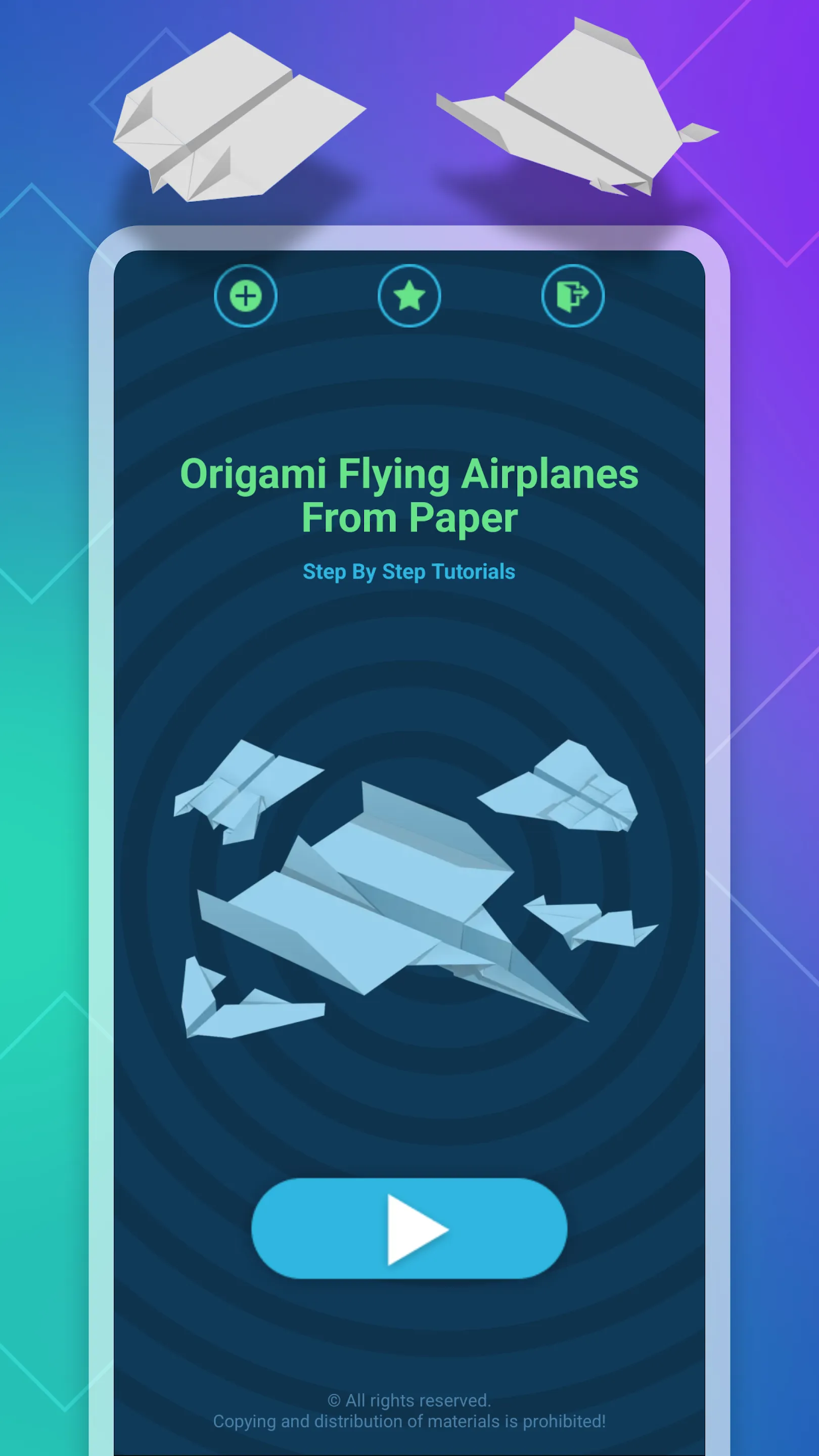 Origami Flying Paper Airplanes | Indus Appstore | Screenshot