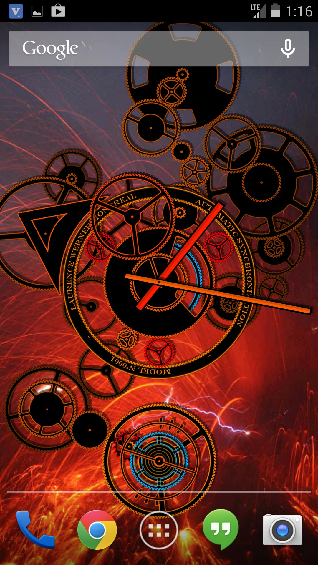 Hypno Clock Live Wallpaper | Indus Appstore | Screenshot