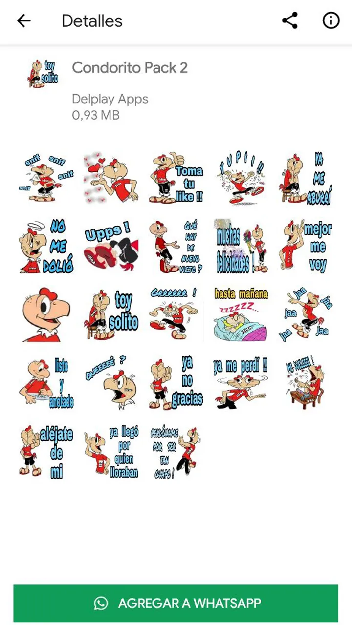 Condorito Stickers - Wasticker | Indus Appstore | Screenshot