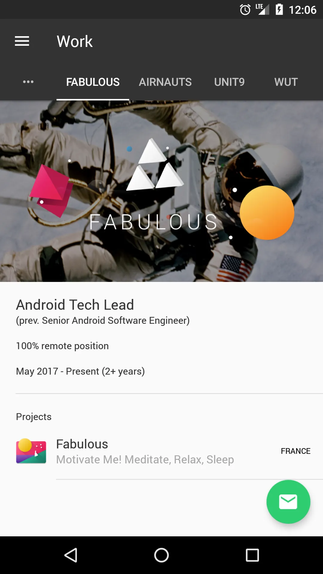 Bartosz Lipinski's Résumé | Indus Appstore | Screenshot