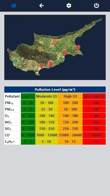 Air Quality Cyprus | Indus Appstore | Screenshot