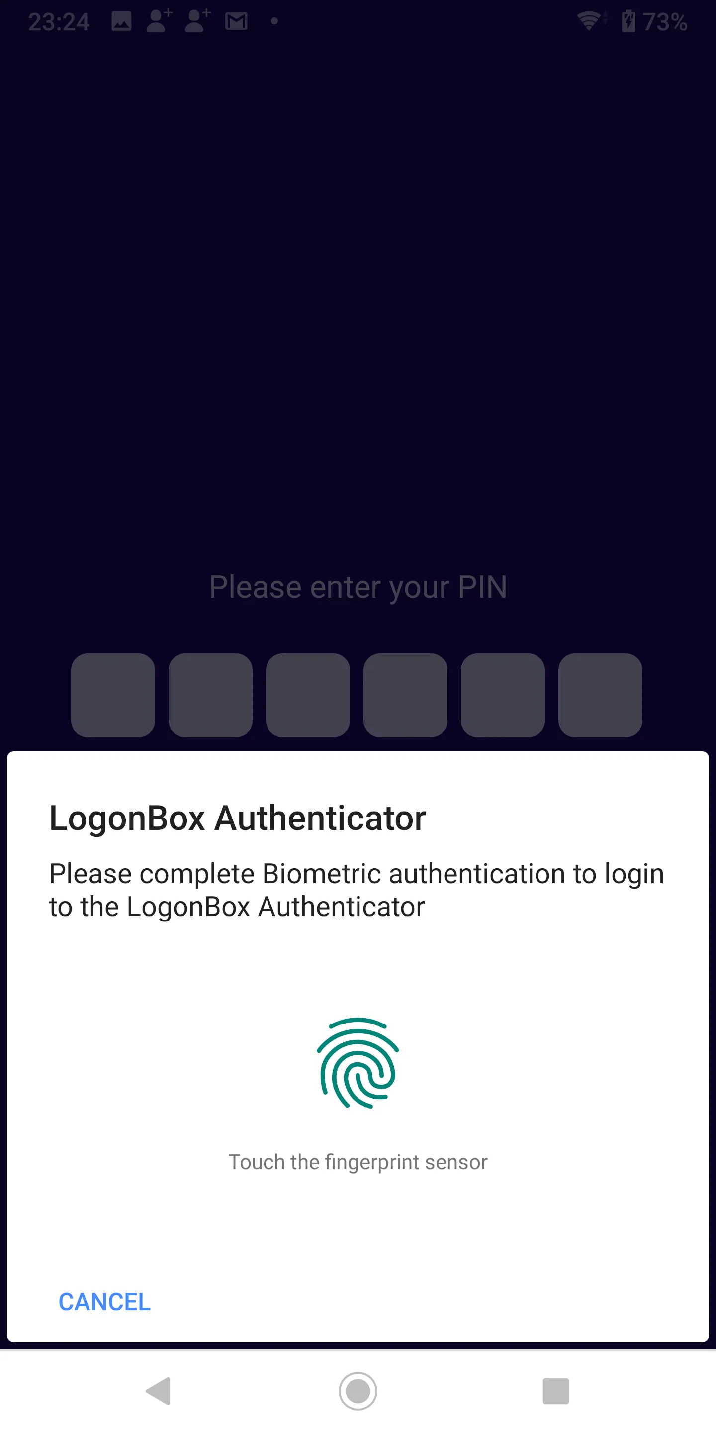 LogonBox Authenticator | Indus Appstore | Screenshot