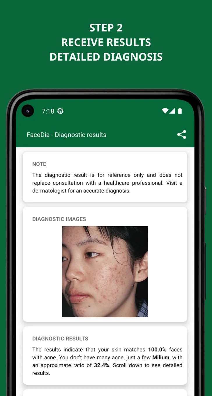 FaceDia - Acne diagnostic scan | Indus Appstore | Screenshot