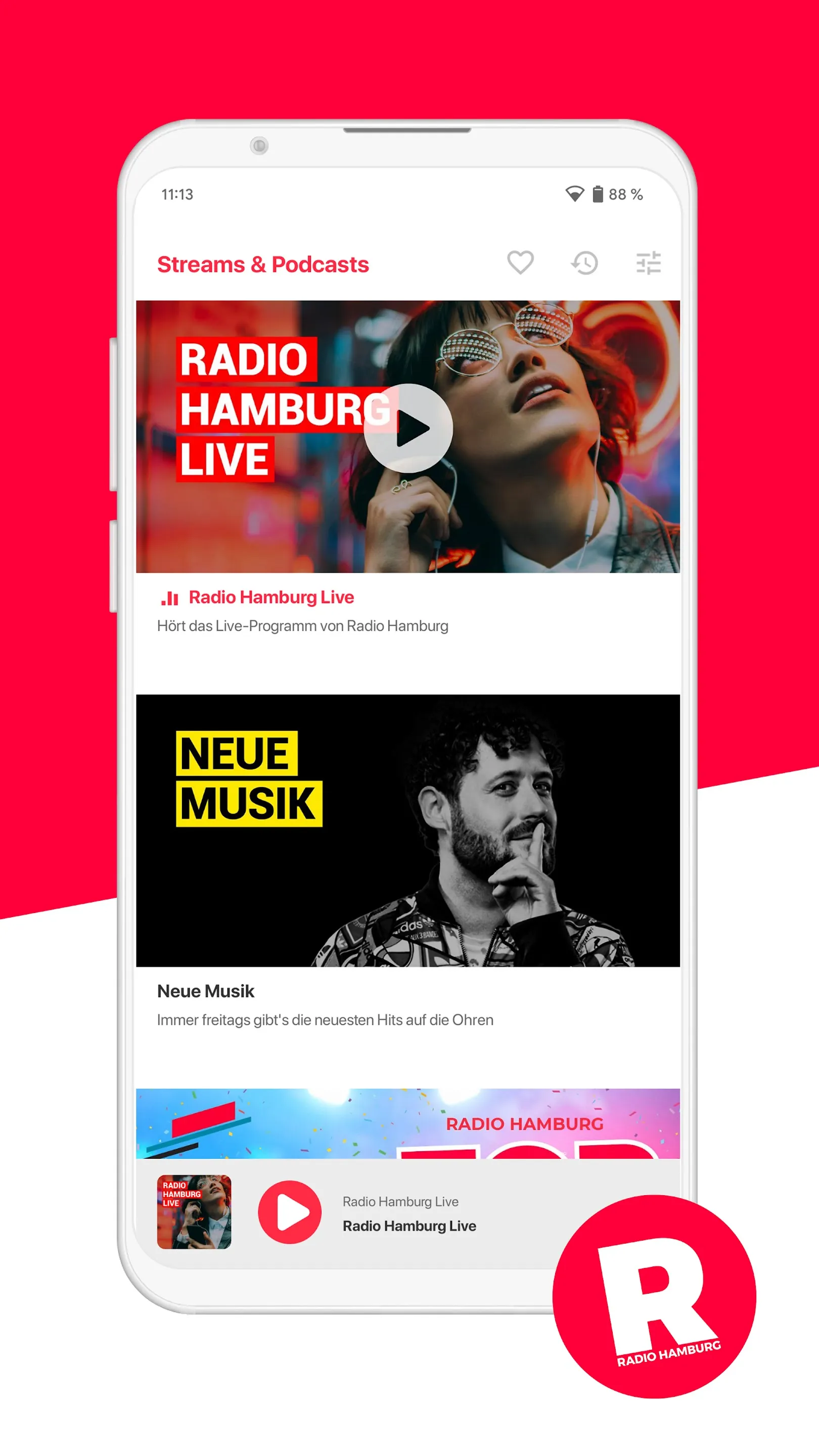 Radio Hamburg | Indus Appstore | Screenshot